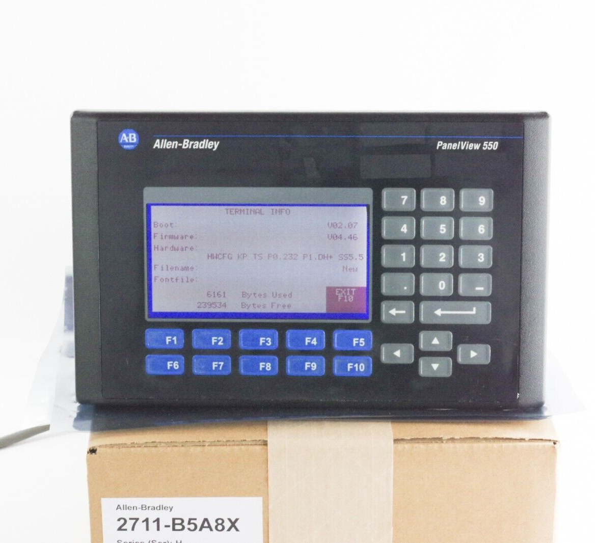 Allen Bradley 2711-B5A8X Ser H Rev D FRN 4.46 Panelview 550 - Refurbished