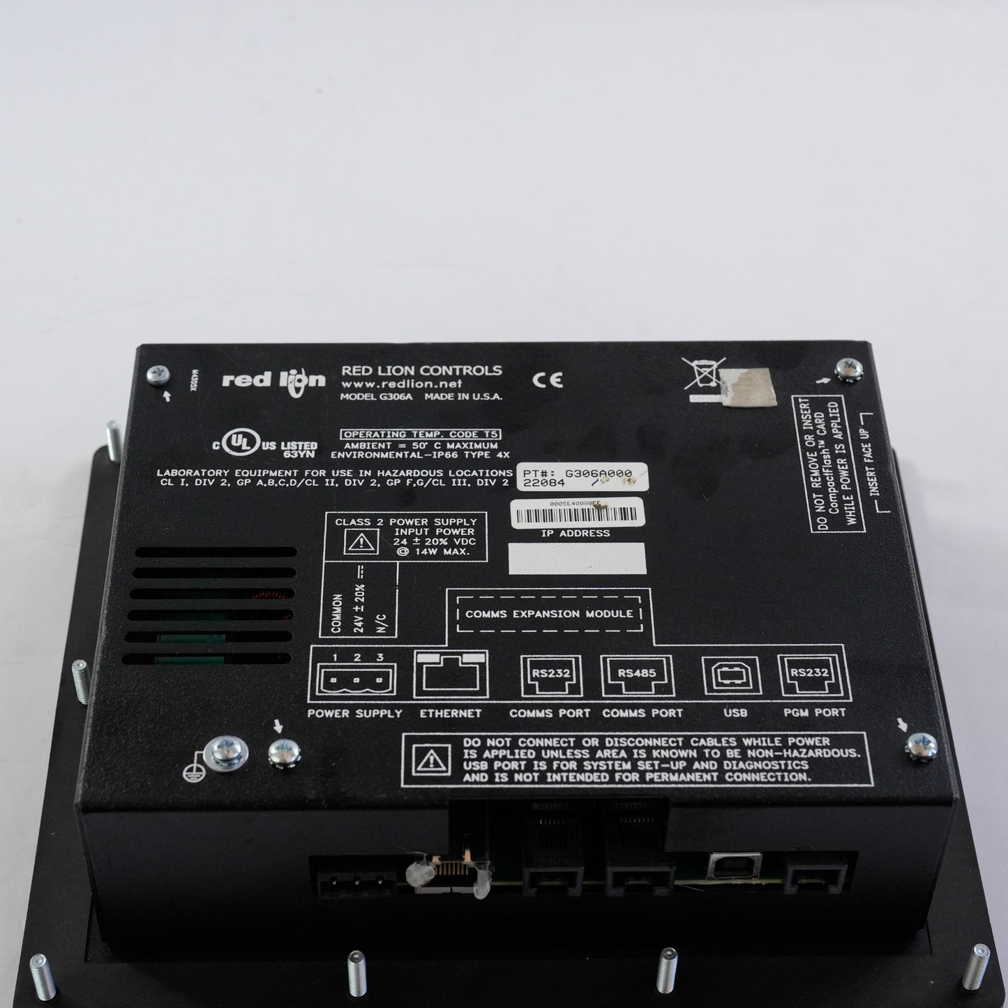 Red Lion Controls G306A Display Panel G306A000 / G306A00022084