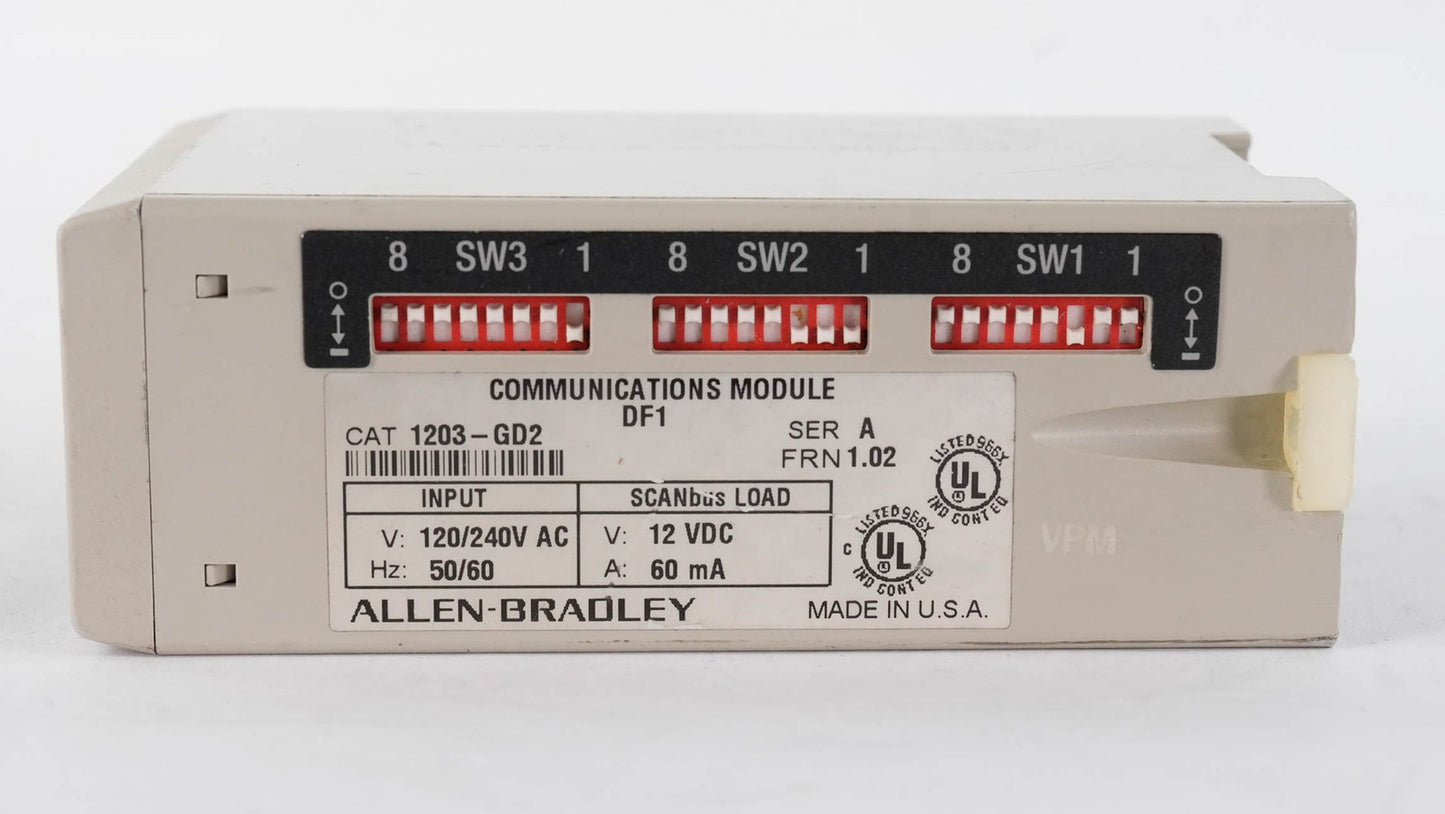 Allen Bradley 1203-GD2 SCANport to RS-232/422/485 DF1 Communications Bridge