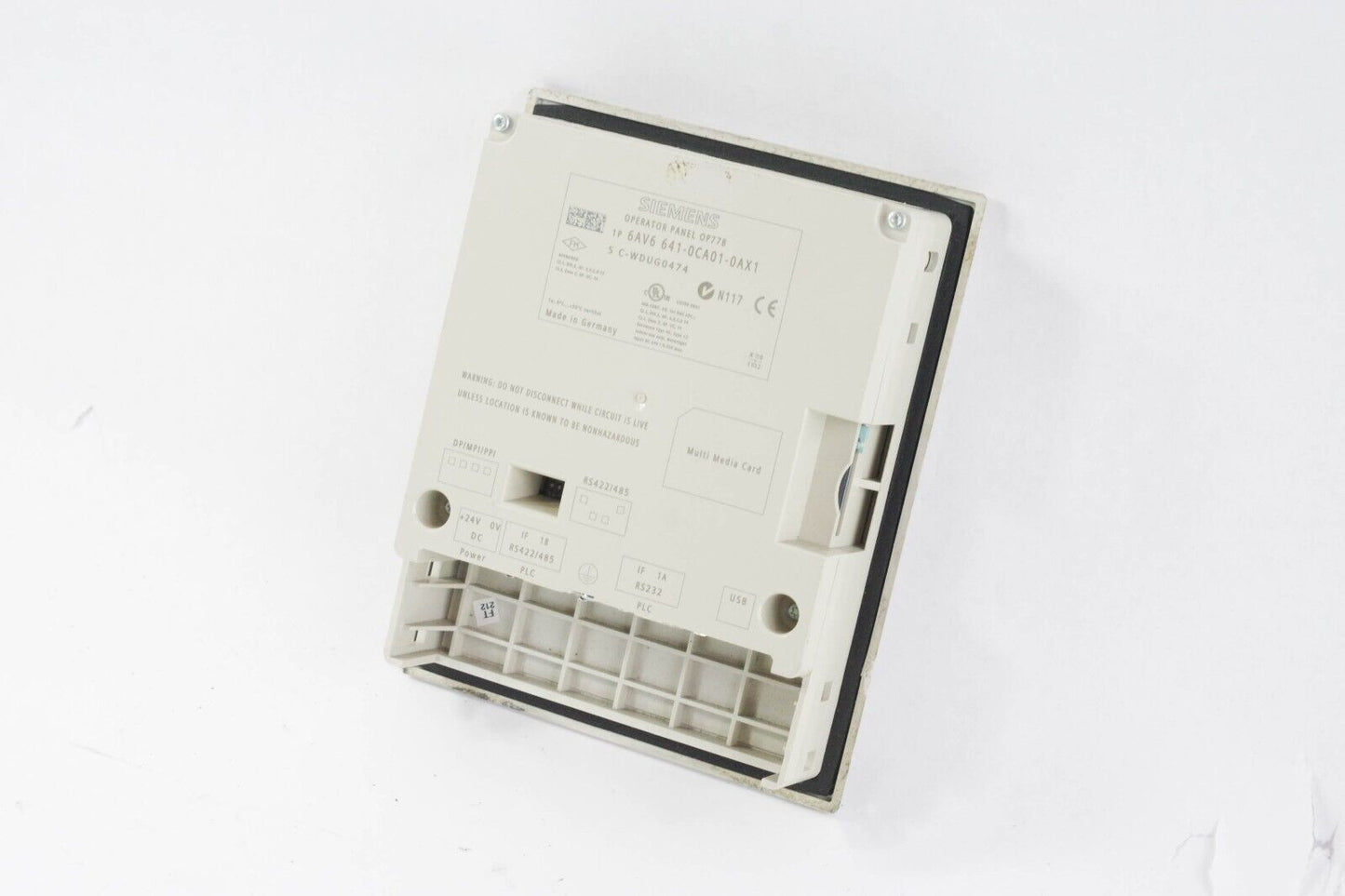 SIEMENS 6AV6 641-0CA01-0AX1 SIMATIC OPERATOR PANEL / 6AV66410CA010AX1