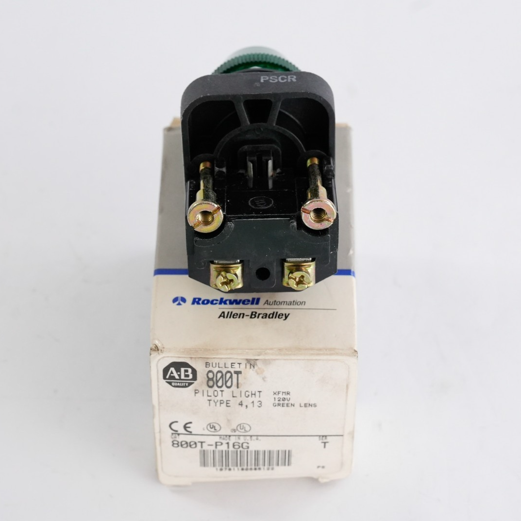 Allen Bradley 800T-P16G /T Green Pilot light 120V 800TP16G - Open Box