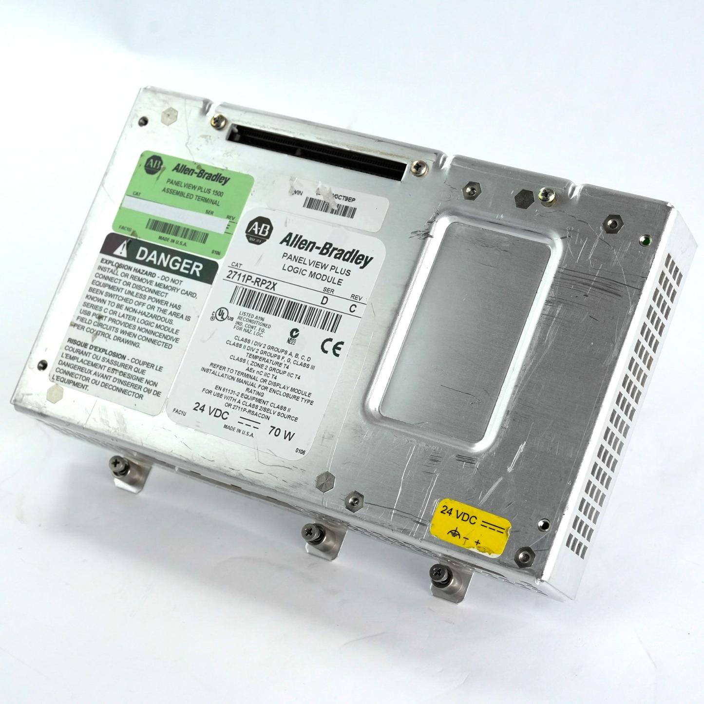 Allen Bradley 2711P-RP2X Ser D Rev C Panelview Plus Logic Module 2711PRP2X