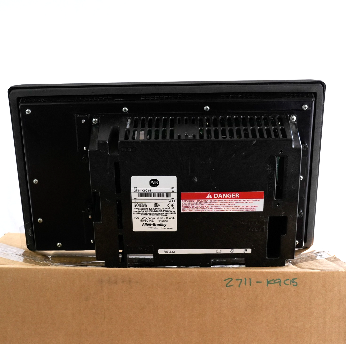 Allen Bradley 2711-K9C15 Ser C Rev E FRN 4.41 Panelview 900 Terminal Refurbished