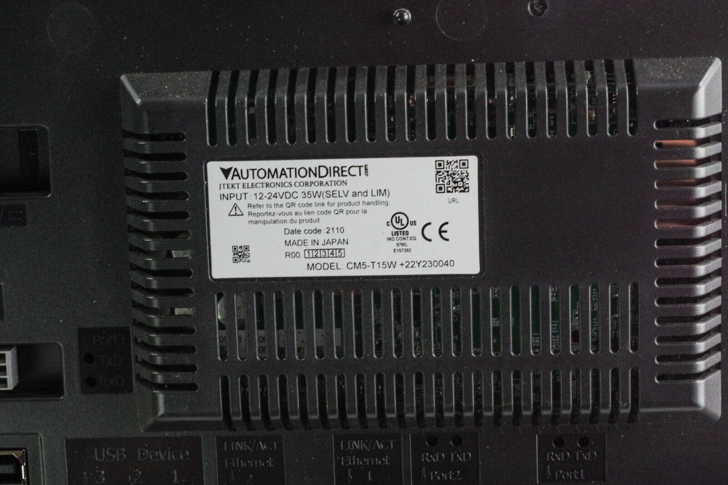 Automation Direct CM5-T15W / CM5T15W LCD Interface Panel - Open Box