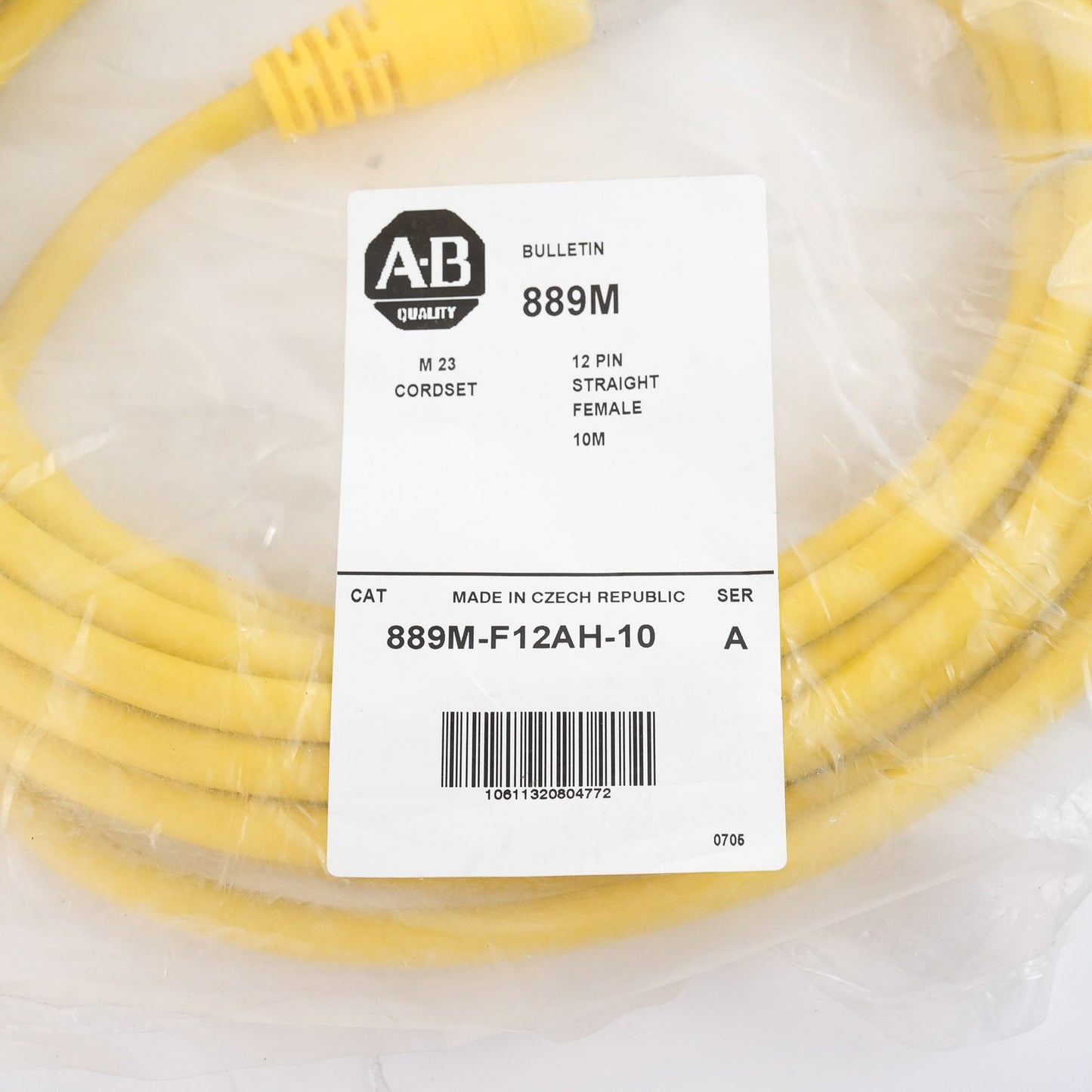 Allen Bradley 889M-F12AH-10 M23 Cordset 12-Pin Female Straight - Sealed Surplus