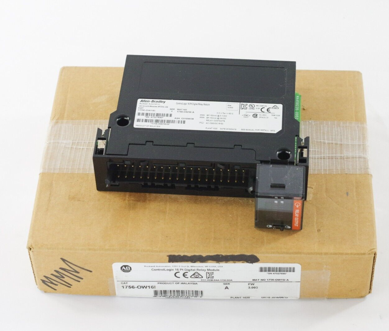 Allen-Bradley 1756-OW16I Ser A Controllogix 16pt Digital Relay Module Fw 3.003