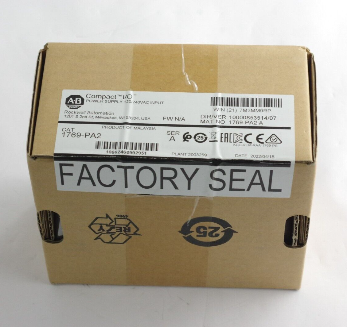 Allen Bradley 1769-PA2 Ser A Compact Power Supply Input Module - Sealed Surplus