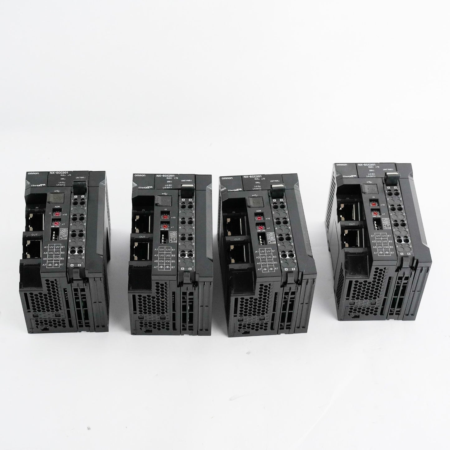 Omron NX-ECC201 EtherCat Communication Coupler DIN Rail 4A 24VDC 10W NX Series