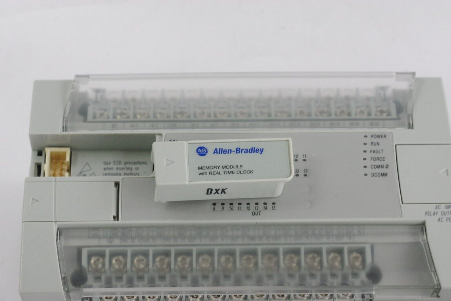 Allen Bradley MicroLogix 1200 1762-L40AWAR Ser C 40 Point Controller + MM1RTC/A