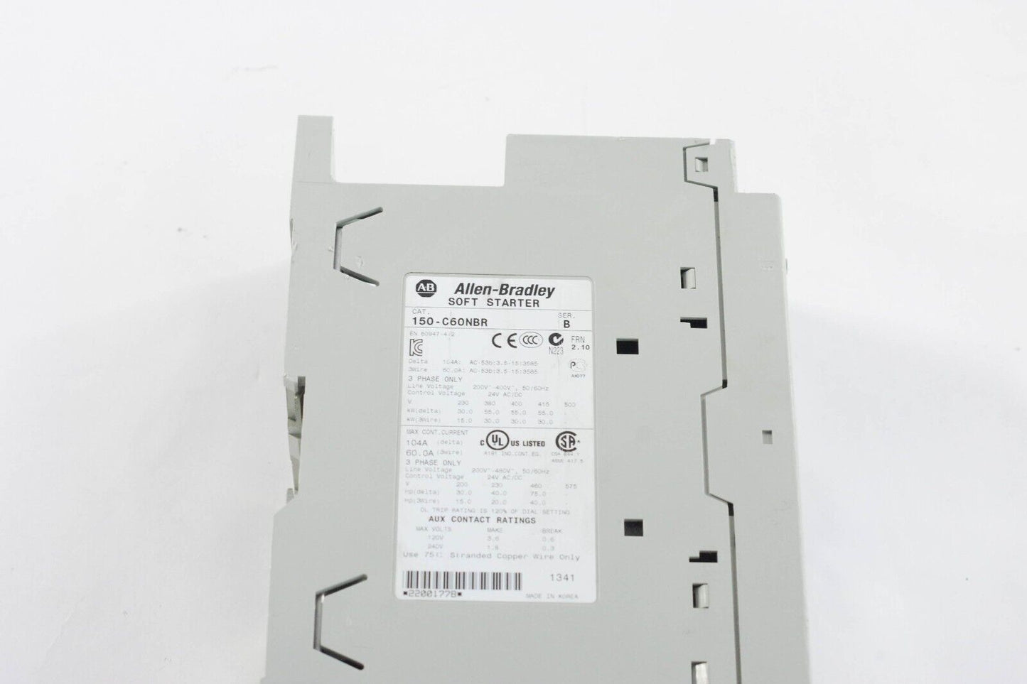 Allen-Bradley 150-C60NBR SER B SMC Smart Motor Controller