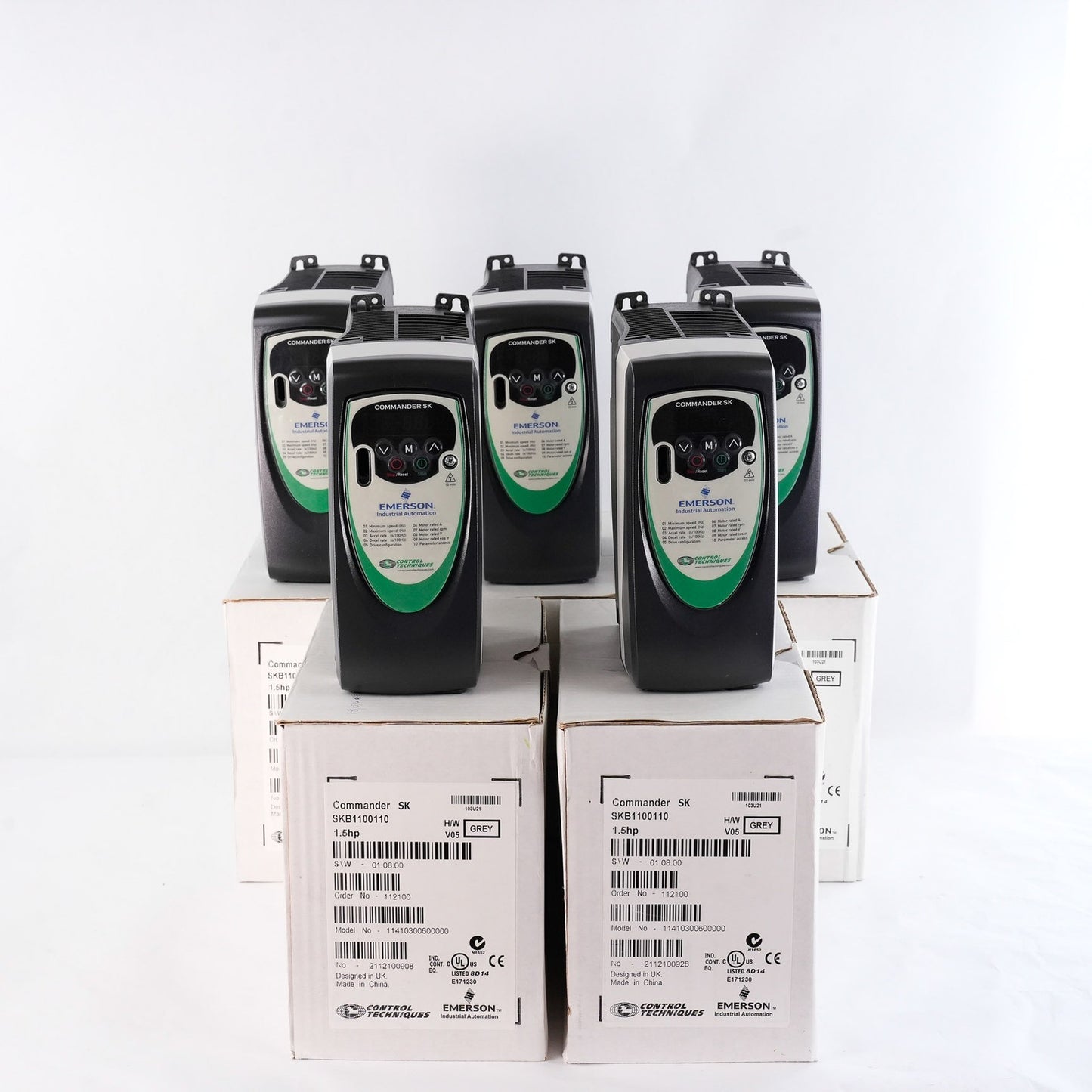 Control Techniques Commander SKB1100110 AC Drive 120V 24A 50/60Hz 1.5hp Open Box