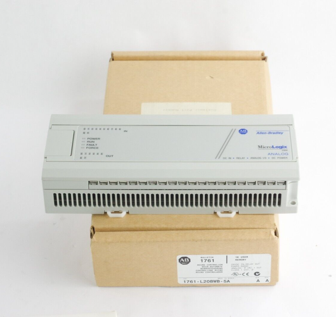 Allen Bradley 1761-L20BWB-5A PLC Controller MicroLogix 1000 24VDC 12 IN / 8 OUT