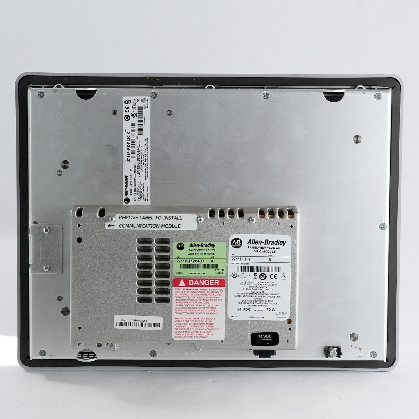 Allen Bradley 2711P-T12C4D7 Ser A PanelView Plus 1250 2711p-RP7 /G + RDT15C /C
