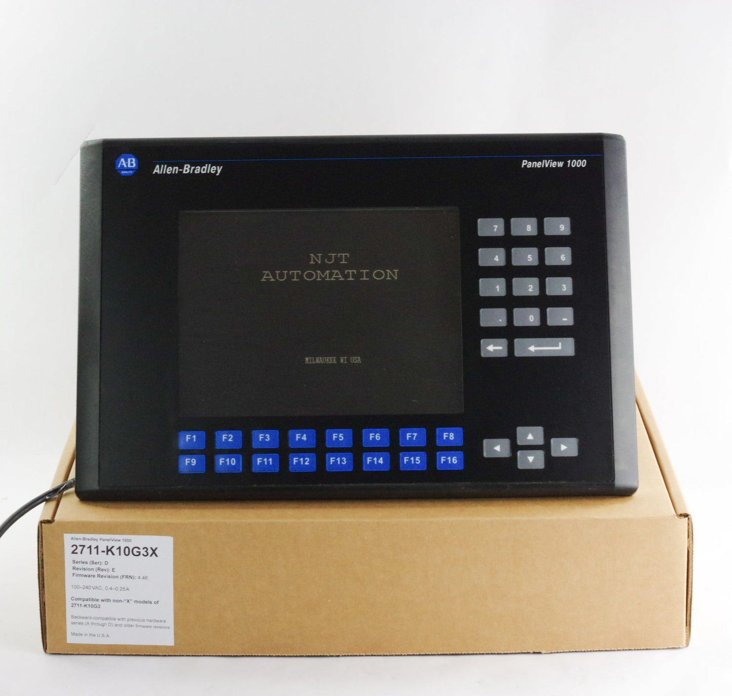 Allen Bradley 2711-K10G3 / 2711-K10G3X Ser D Panelview 1000 - Refurbished