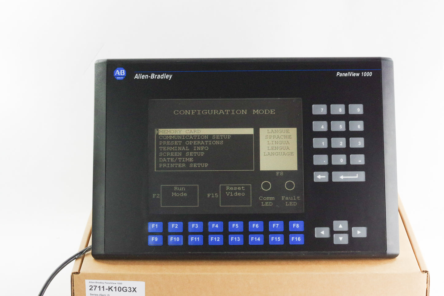Allen Bradley 2711-K10G3 / 2711-K10G3X Ser D Panelview 1000 - Refurbished