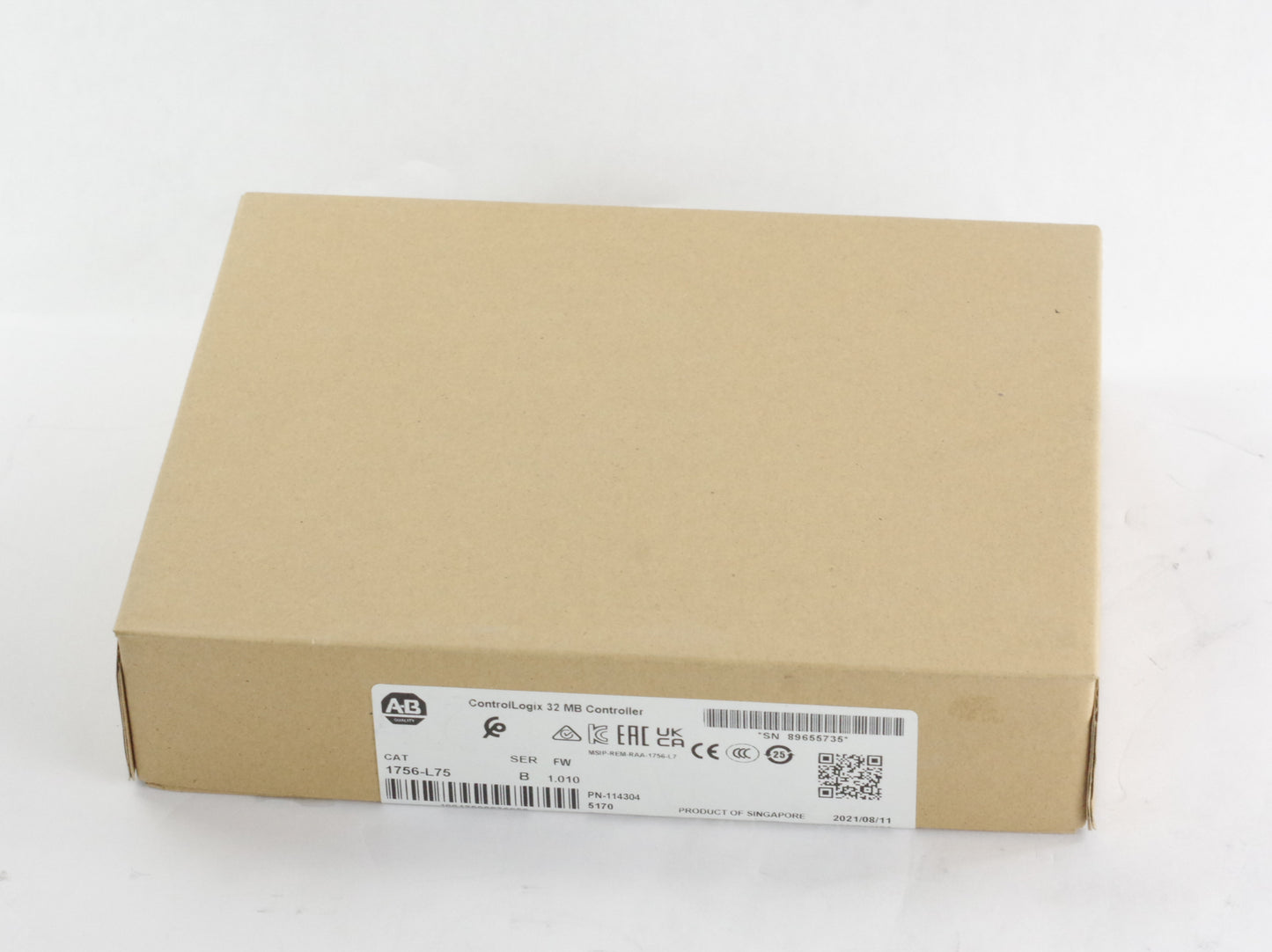 2021 Allen Bradley 1756-L75 /B Processor 32MB - New Surplus (sealed)
