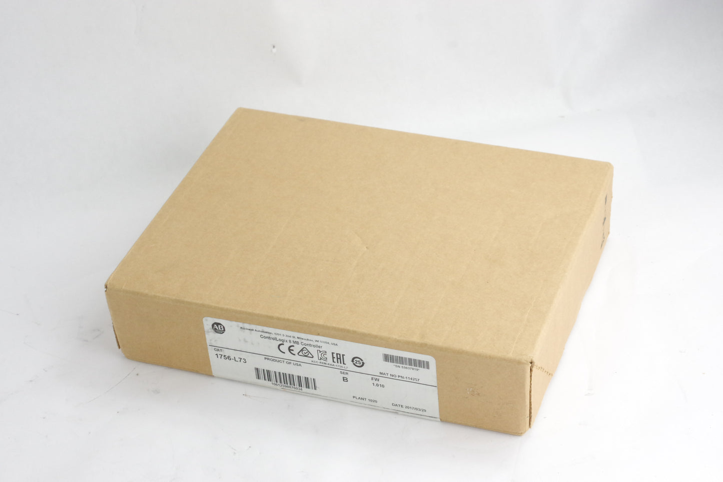 2017 Allen Bradley 1756-L73 /B ControlLogix Controller - New Surplus (Sealed)