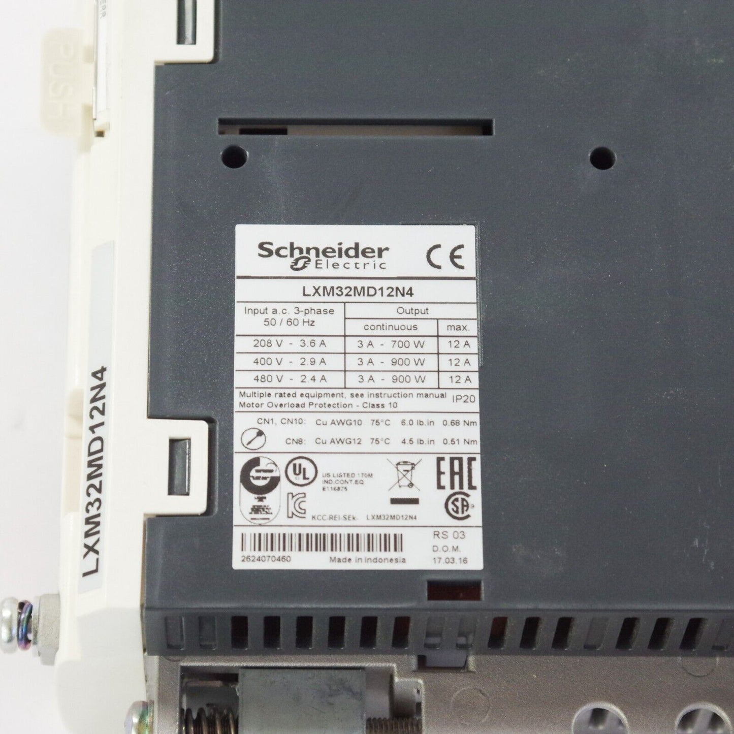 Schneider Electric LXM32MD12N4 Lexium 32 Servo Drive