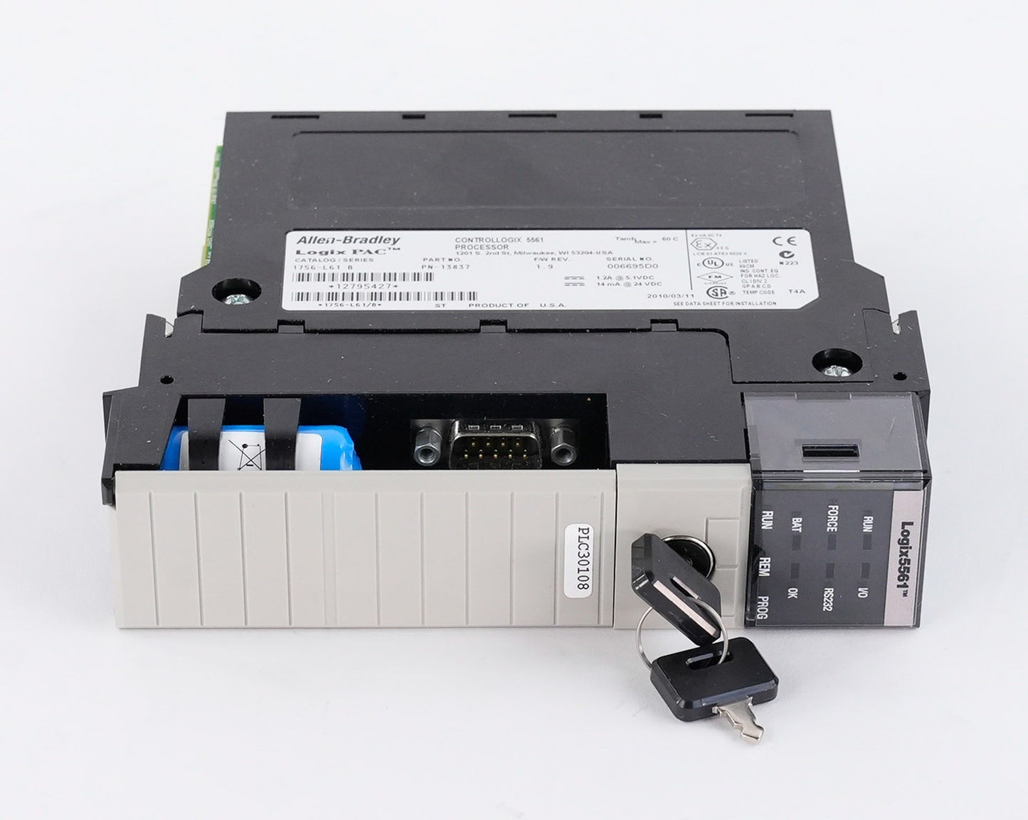 Allen Bradley 1756-L61 /B F/W Rev 1.9 ControlLogix Logix5561 Processor 1756L61