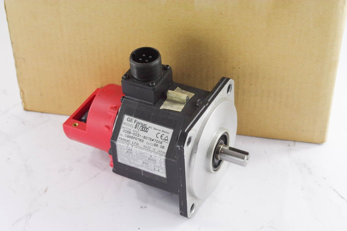 FANUC b1/3000 A06B-0031-B075#7008 / A06B0031B075 #7008 AC Servo Motor