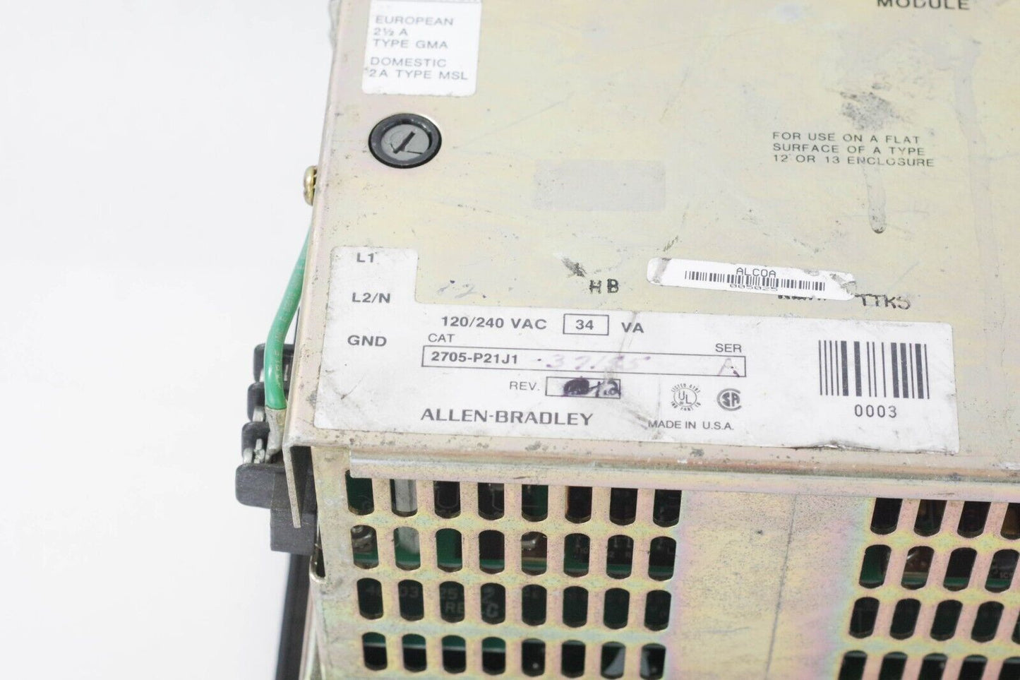 ALLEN BRADLEY 2705-P21J1 Bulletin 2705 Button Module