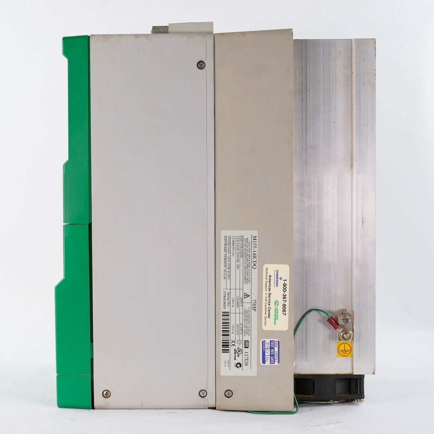 Emerson Control Techniques M155-14ICDQ Mentor II Unidrive M100 AC Drive 75HP