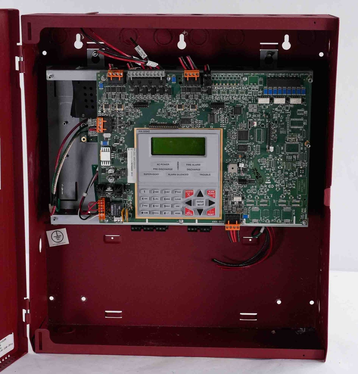 Honeywell RP-2002 Six-Zone Fire Alarm Agent Release Control Panel - Untested