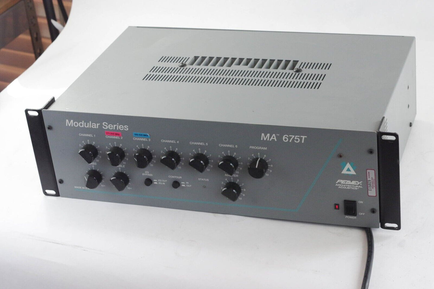 Peavey Powered Mixer Amplifier MA 675T Architectural Acoustics - Great Shape