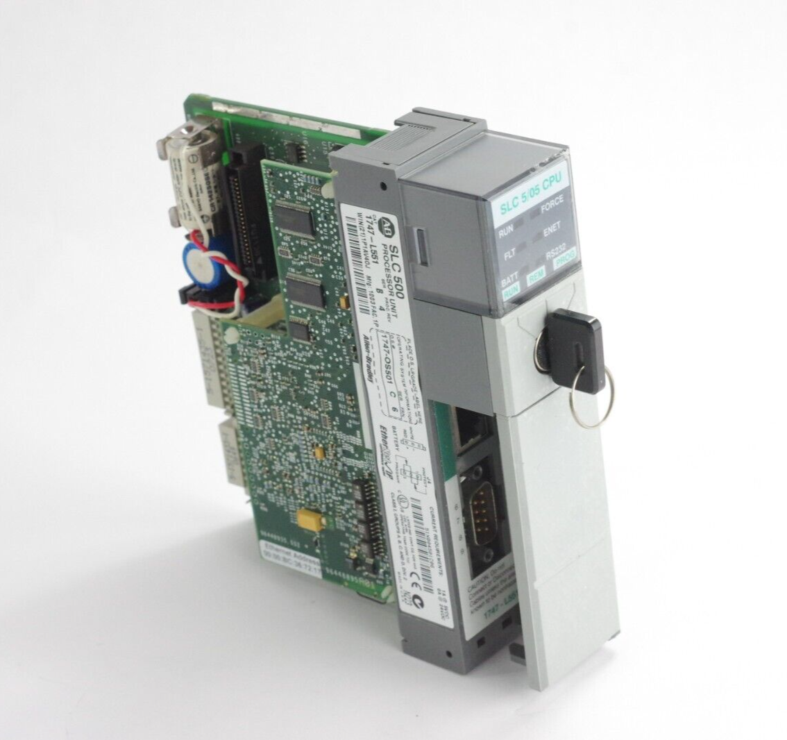 Allen Bradley 1747-L551 Ser B Rev 4 SLC 500 Processor Unit 1747-OS501 /C FRN 6