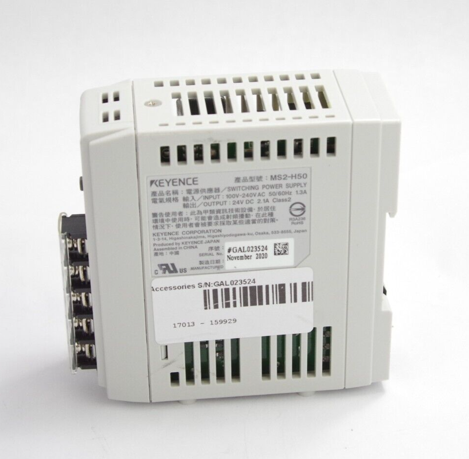 KEYENCE MS2-H50 / MS2H50 Switching Power Supply Input 100-240V AC 50/60Hz 1.3A