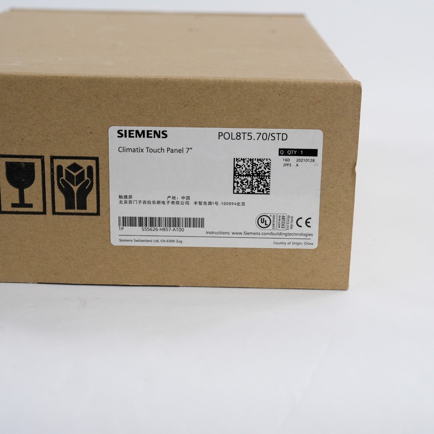 Siemens POL8T5.70 S55626-H857-A100 Display Panel DC 24V 6W - Open Box