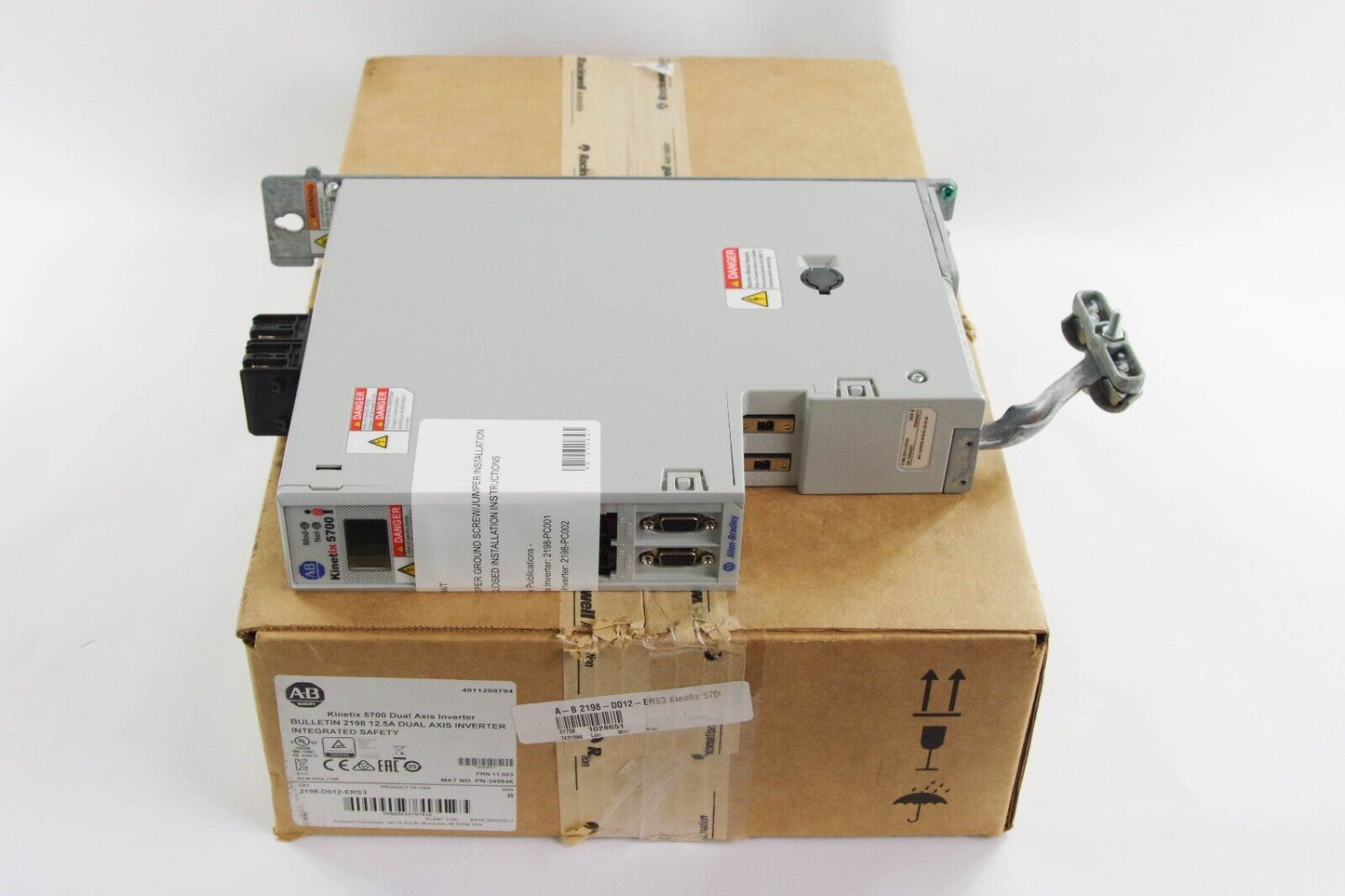 2022 Allen Bradley 2198-D012-ERS3 /B Kinetix 5700 3.2kW Dual-Axis Inverter -Open