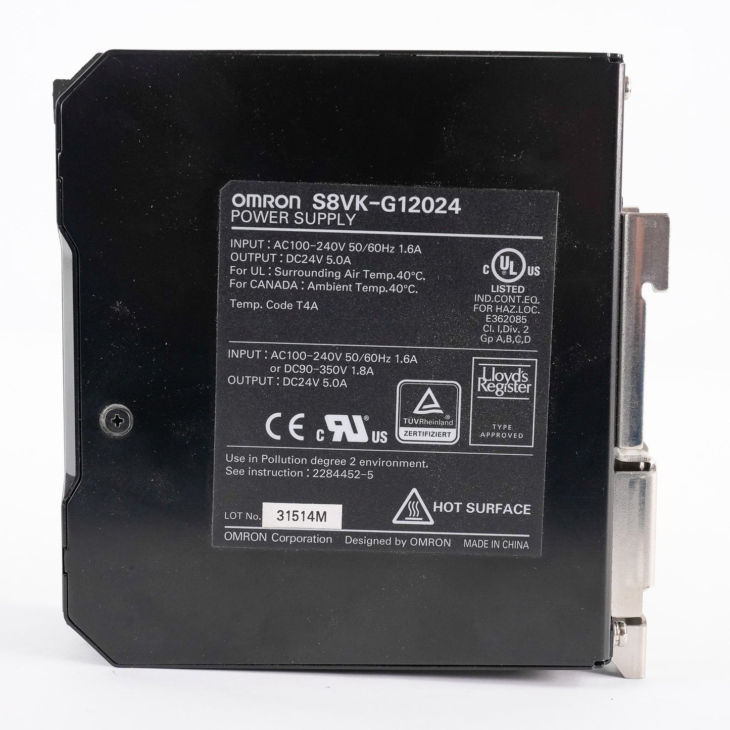 Omron S8VK-G12024 Switch Mode Power Supply 100-240VAC S8VKG12024