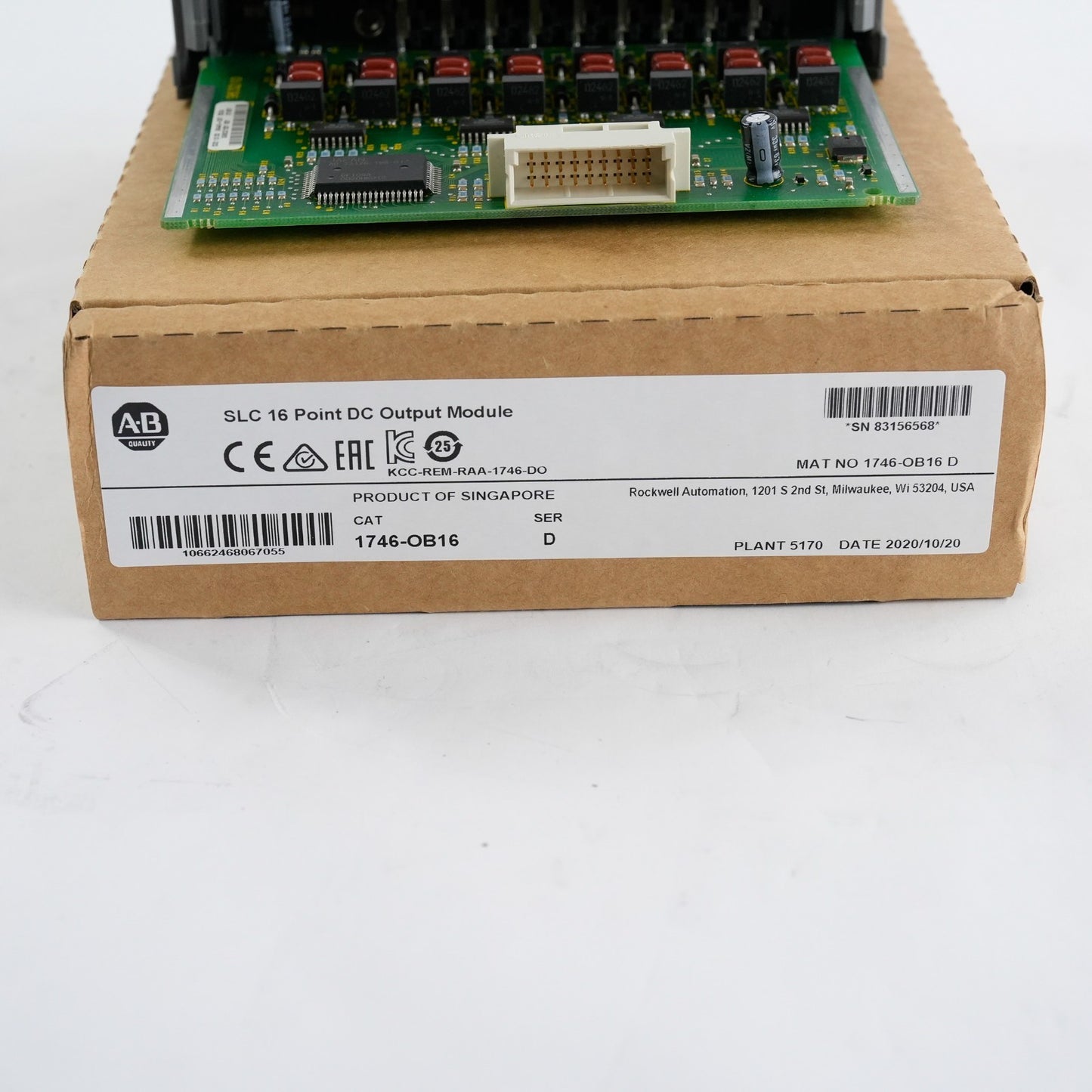Allen Bradley 1746-OB16 /D SLC 500 16-Ch 24VDC Sourcing Output - Refurbished