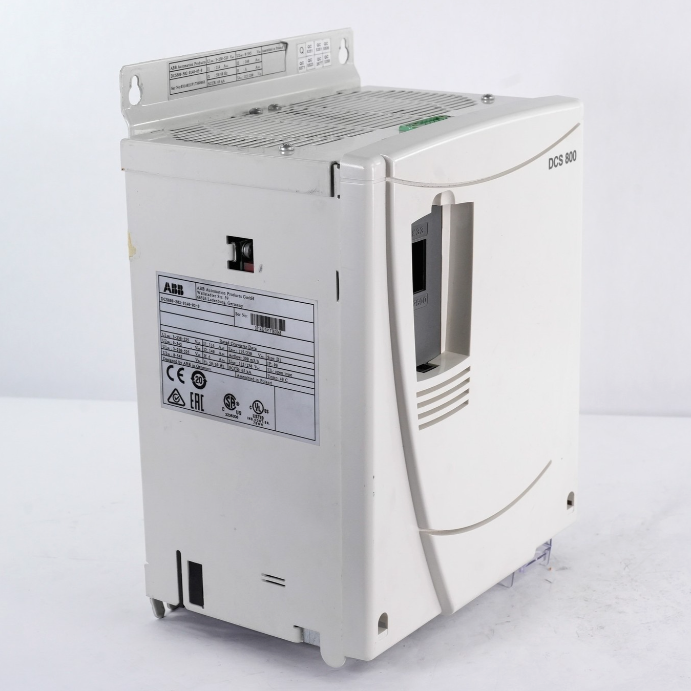 ABB DCS800-S02-0140-05-0 DC Drive 140A 545VDC 3-Phase DCS800S020140050