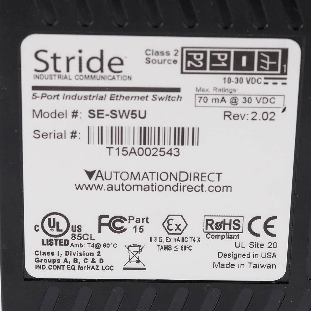 Brainchild SE-SW5U 5-Port Unmanaged Industrial Ethernet Switch 10/100 Mbps