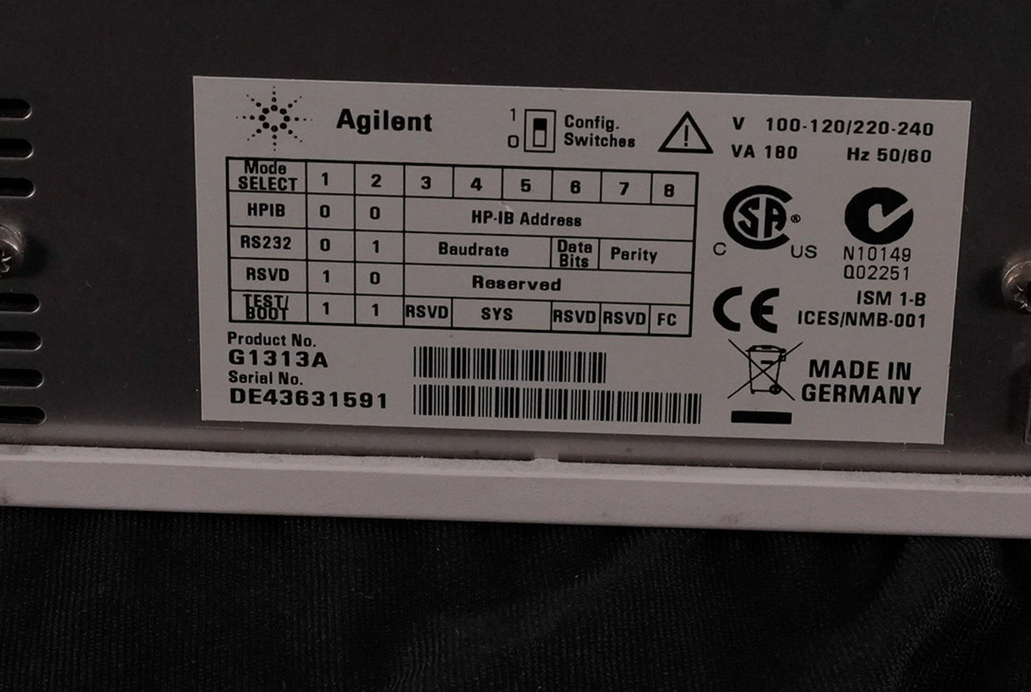 Agilent G1313A HP 1100 Series Autosampler HPLC UNTESTED
