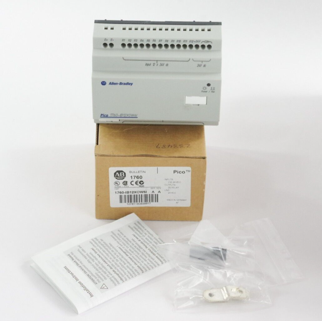 Allen Bradley 1760-IB12X0W6I Ser A Rev A Control Module Pico 1760-IB12XOW6I