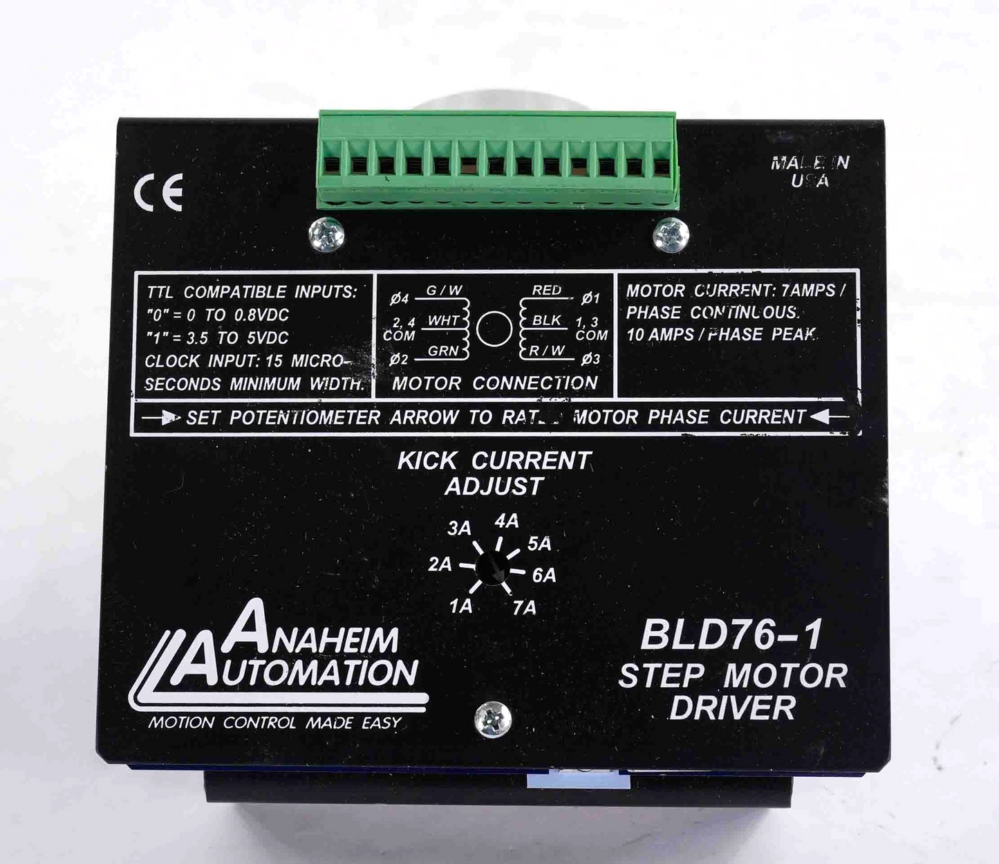 Anaheim Automation BLD76-1 Step Motor Driver 7A BLD761