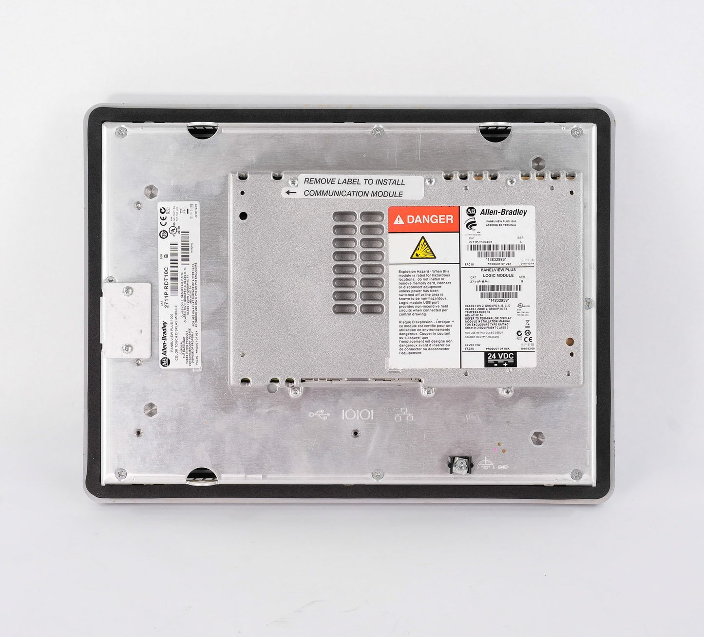 Allen Bradley 2711P-T10C4D1 /A PanelView Plus 1000 Terminal + 2711p-RP1 /G Logic