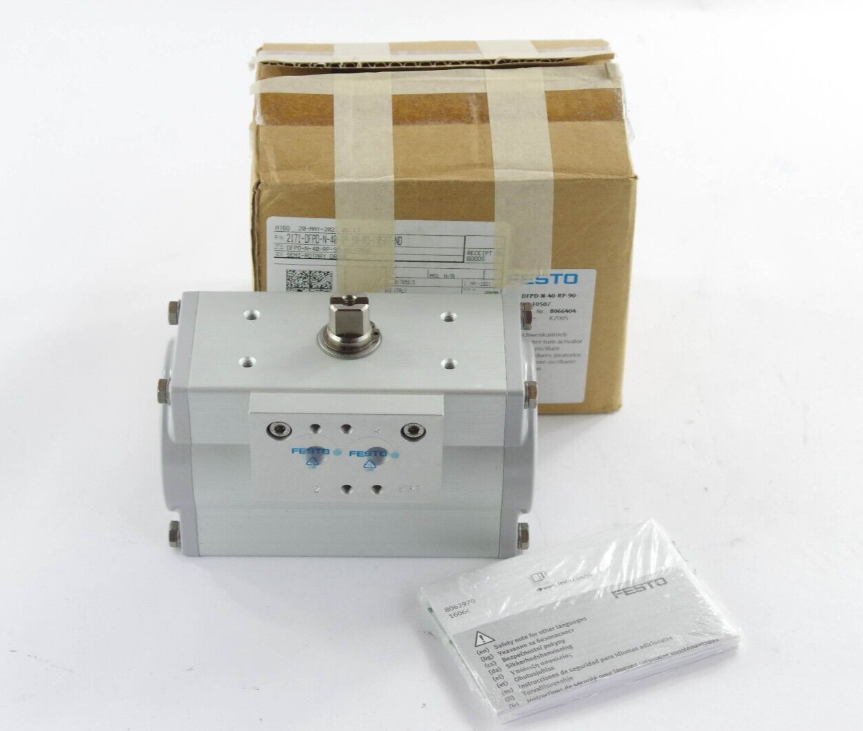 Festo DFPD-N-40-RP-90-RD-F0507 / DFPDN40RP90RDF0507 Quarter turn actuator 38.3Nm