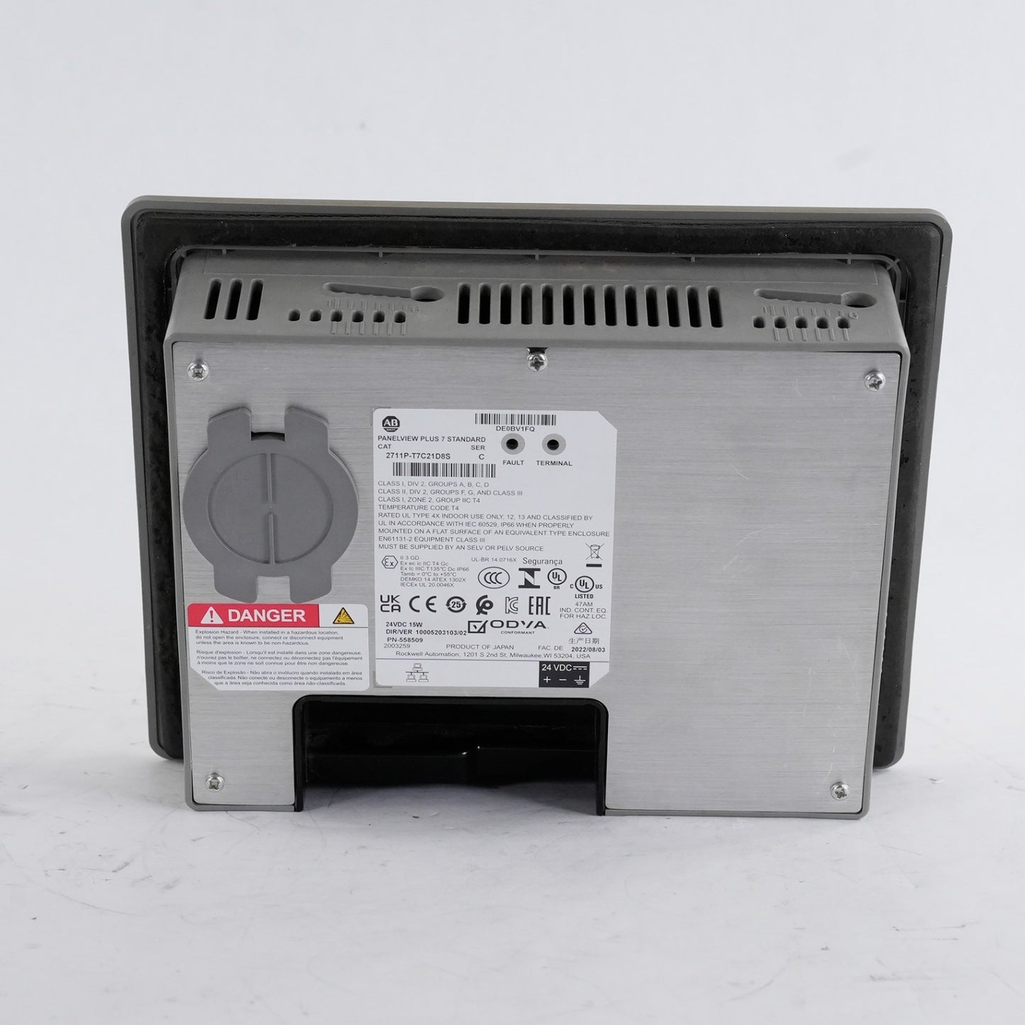 Allen Bradley 2711P-T7C21D8S /C PanelView Plus 7 Standard Terminal 2711PT7C21D8S