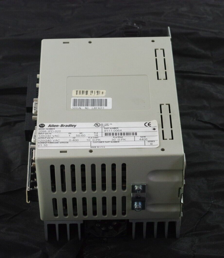 Allen Bradley 2098-IPD-020 Ser B ULTRA 5000 Single Axis Servo Drive Controller