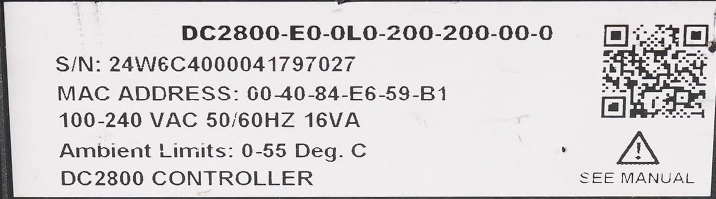 Honeywell DC2800-E0-0L0-200-200-00-0 DC2800 Controller 100-240VAC 16VA 50/60Hz