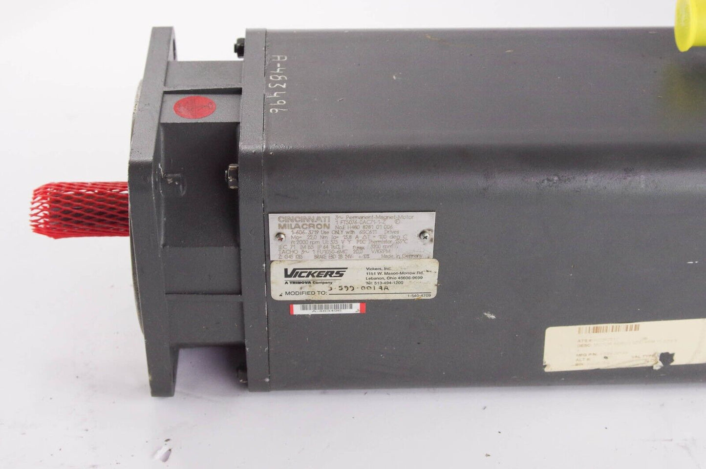 VICKERS CINCINNATI MILACRON 1-FT5076-0AC71-1-Z / 1FT50760AC711Z Magnet Motor