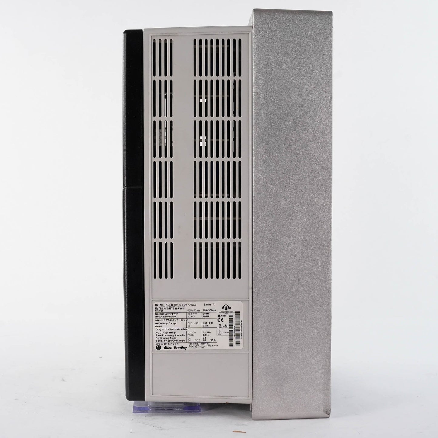 Allen Bradley 20AD034A0AYNANC0 PowerFlex 70 AC Drive 480V 25HP 34A