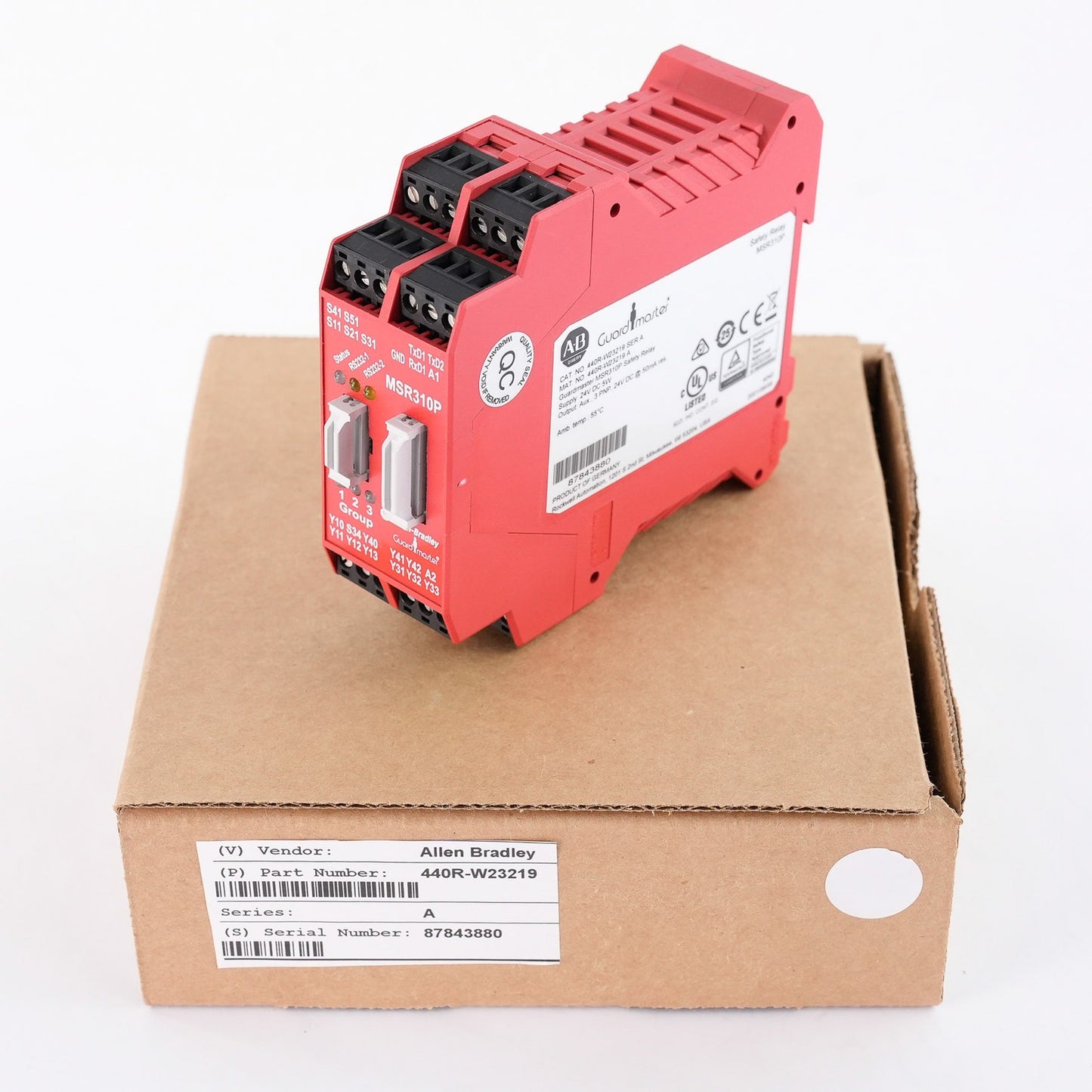 Allen Bradley 440R-W23219 Guardmaster MSR310P Safety Relay Without Original Box
