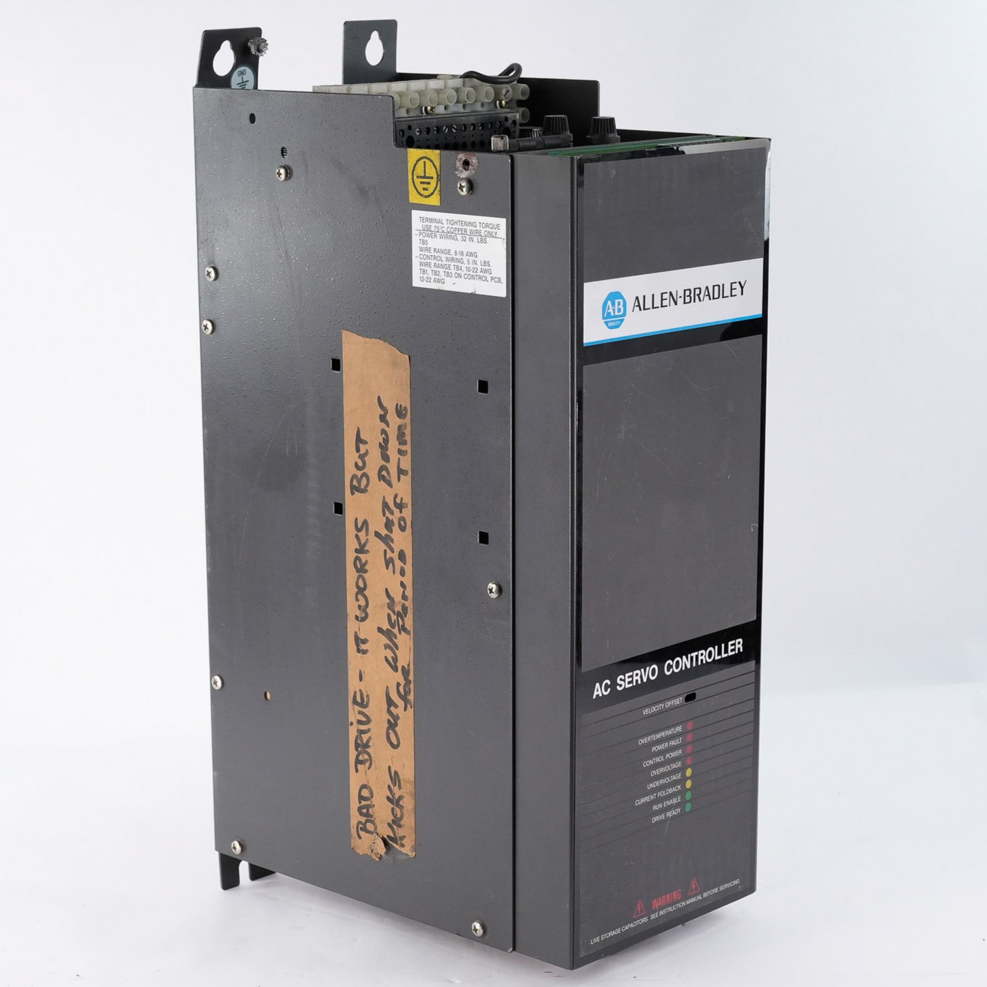 Allen Bradley 1391B-ESAA15-AQB /D Bulletin 1391 AC Servo Drive - For Parts