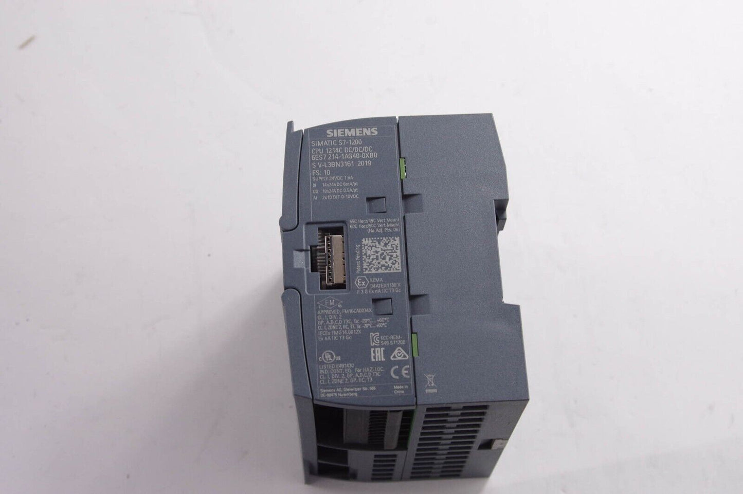 SIEMENS 6ES7 214-1AG40-0XB0 / 6ES72141AG400XB0 SIMATIC S7-1200 CPU 1214C