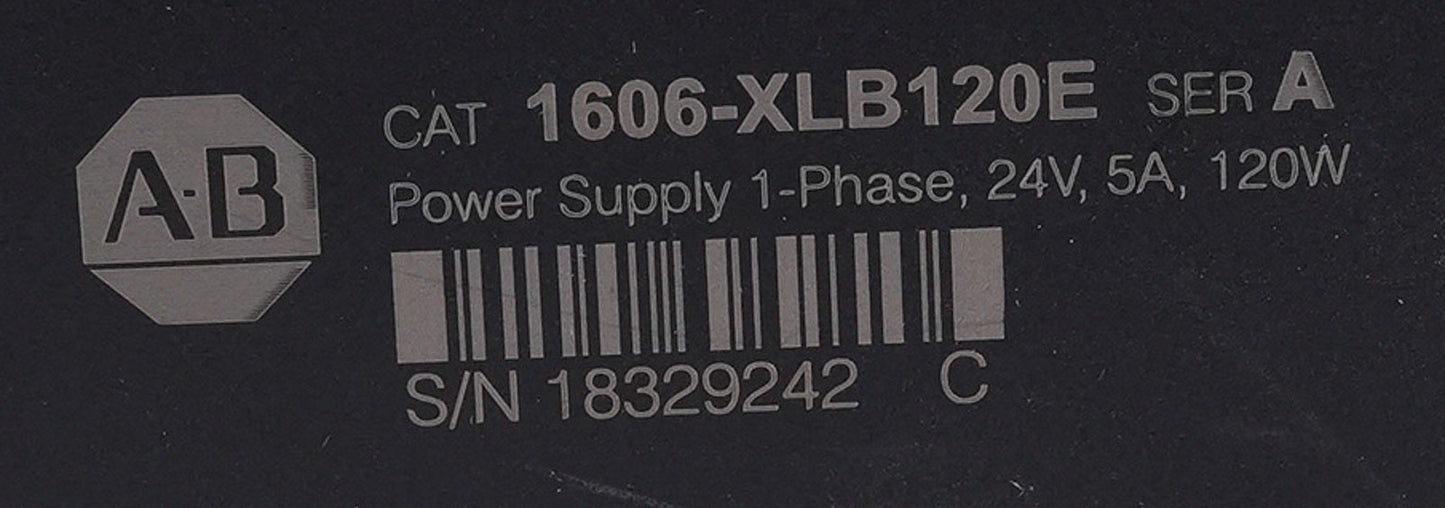 Allen Bradley 1606-XLB120E /A Power Supply 1-Phase 24V 5A 120W 1606XLB120E